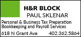 H&R Block Sponsorship Banner